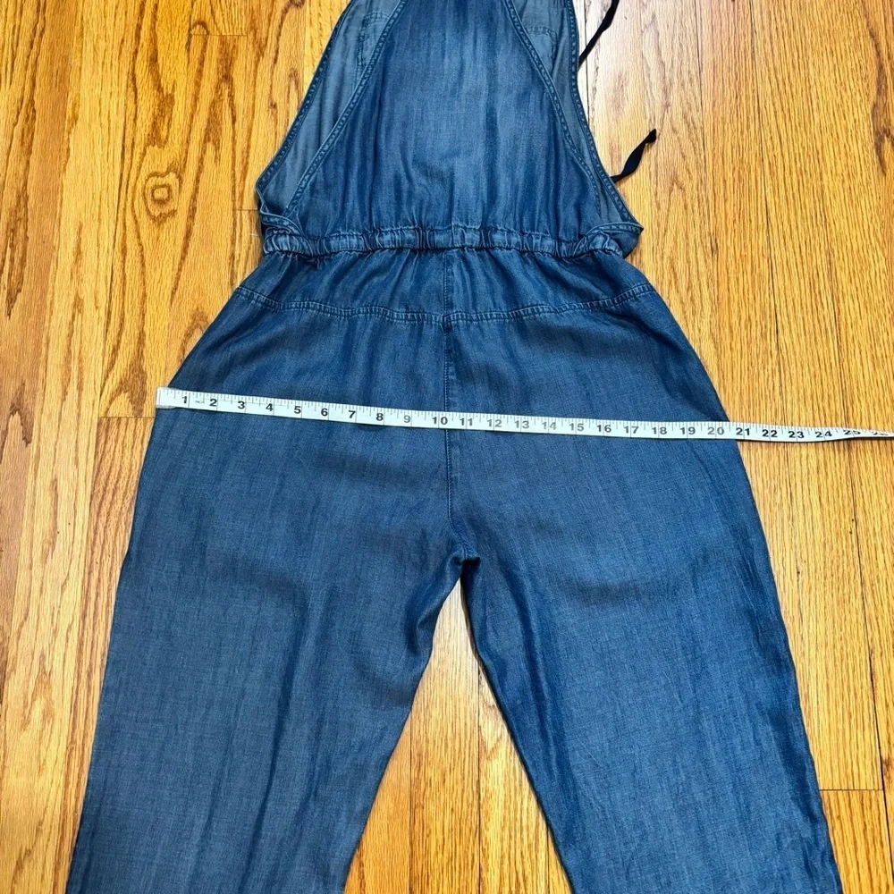 Love Stitch Women's S Preppy Baggy Chambray oversized slouchy Jumpsuit Overalls